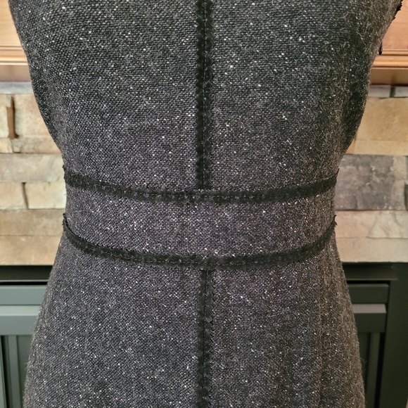 Sigrid Olsen speckled wool rickrack dress 2 - Picture 4 of 12